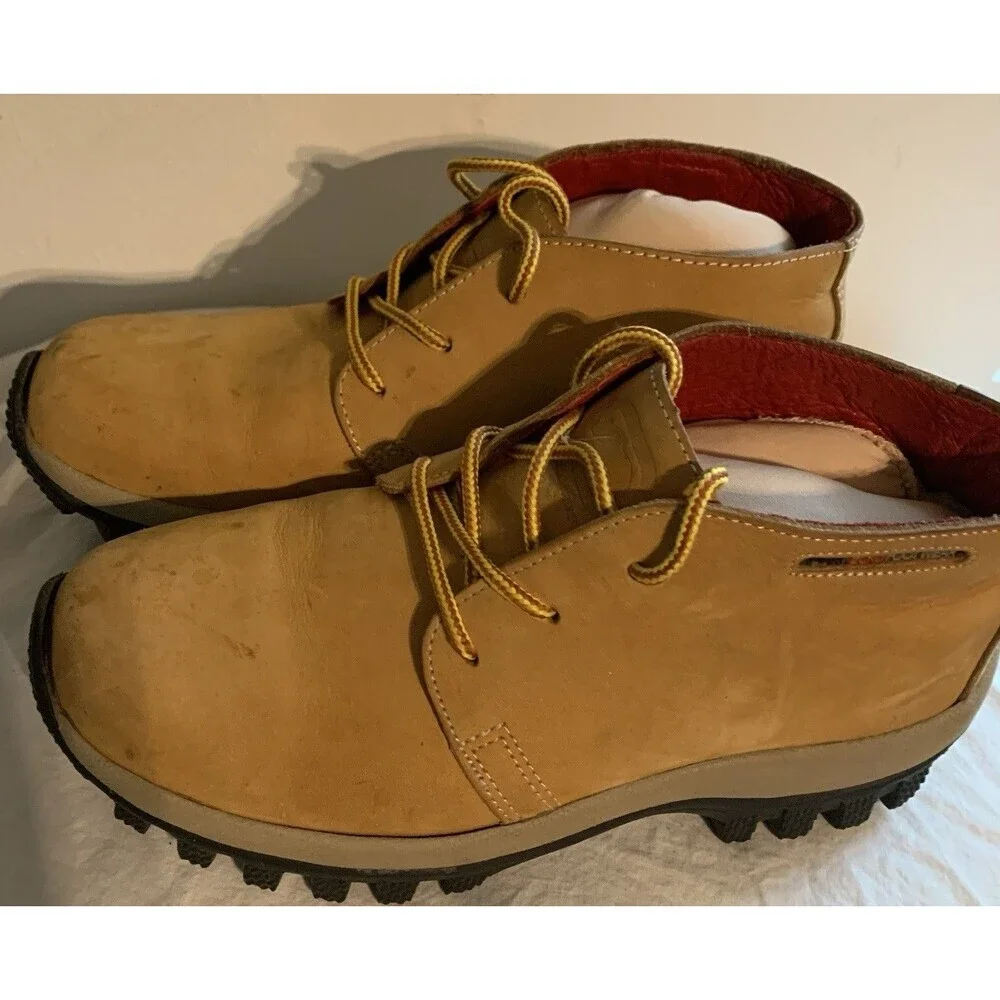 VTG Marc Ecko Footwear Chukka Boots Laces Men's Sz 6.5 Wheat Leather Rugged